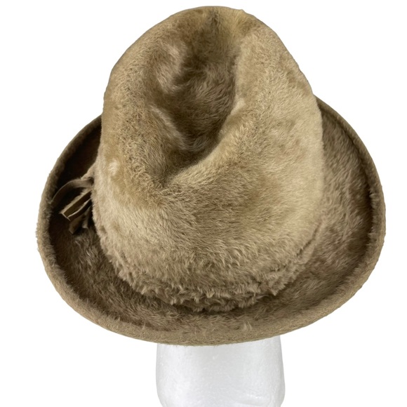 Stetson Imperial Caribou Fur Custom Vintage Handmade Real Fur Stetson Cowboy Hat - Picture 9 of 16